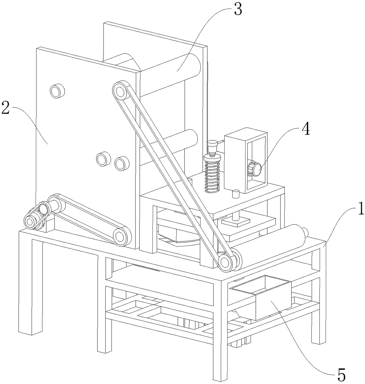 Drying, cutting and stacking integration device for paper cup production