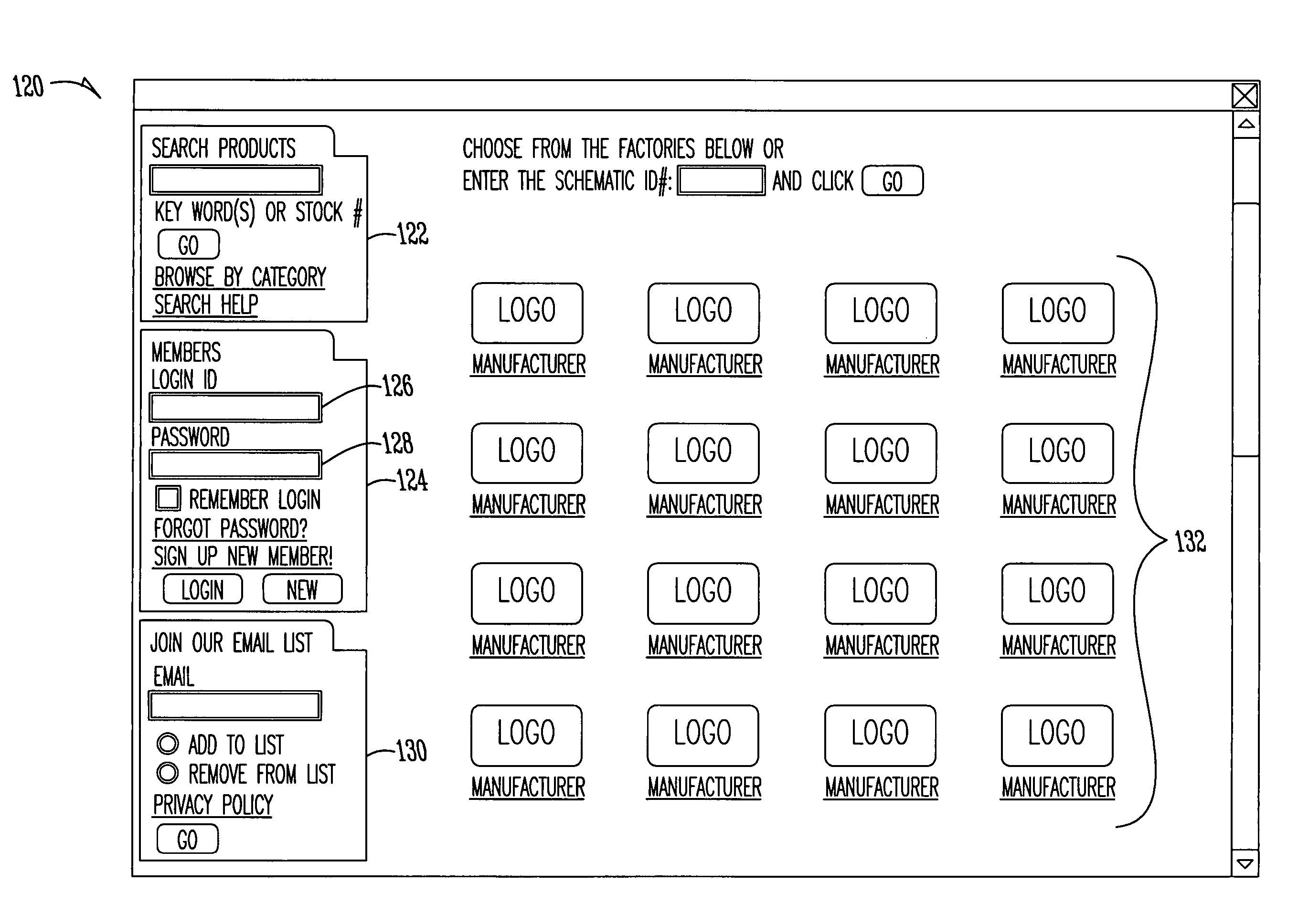 Method for on-line parts ordering