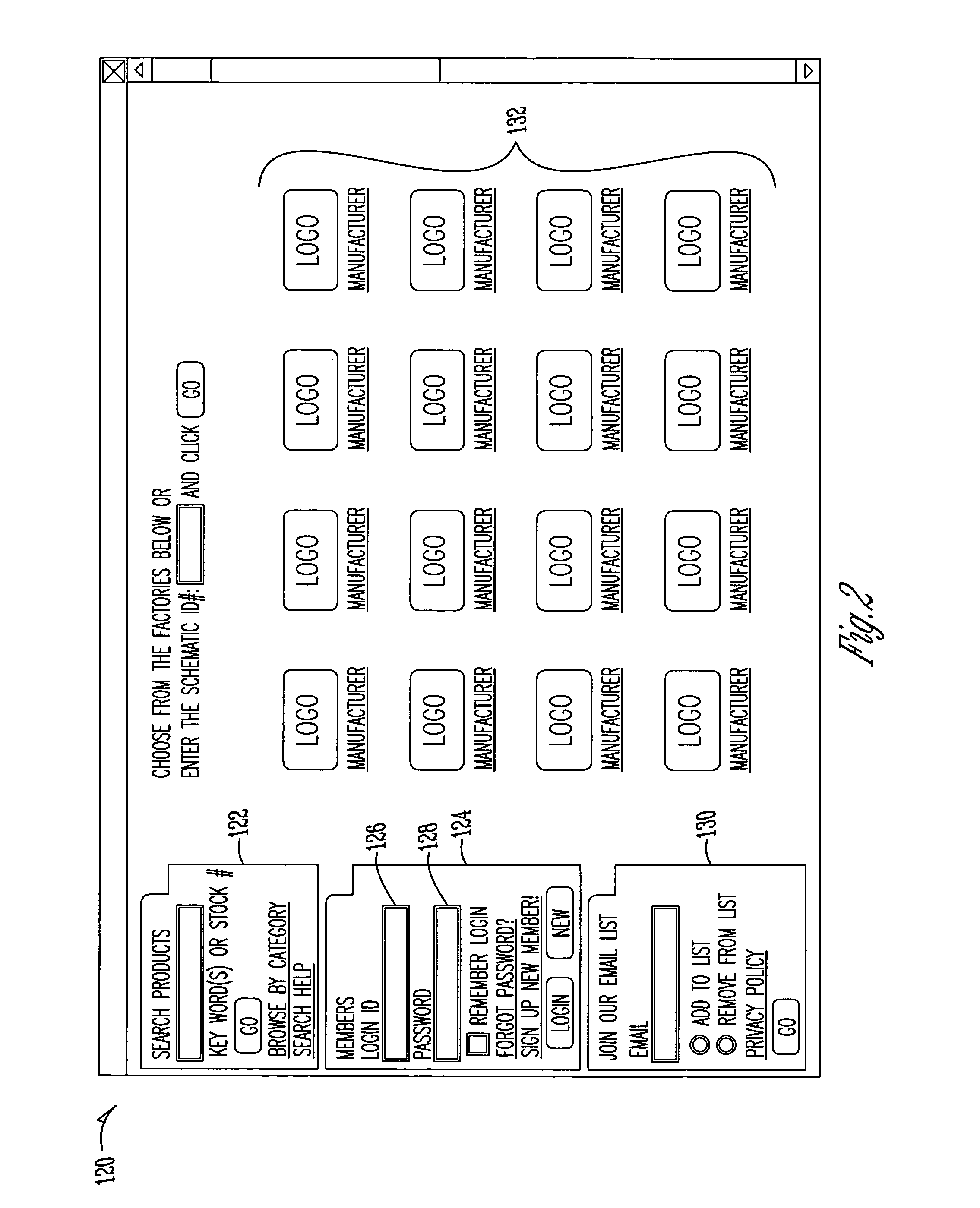 Method for on-line parts ordering