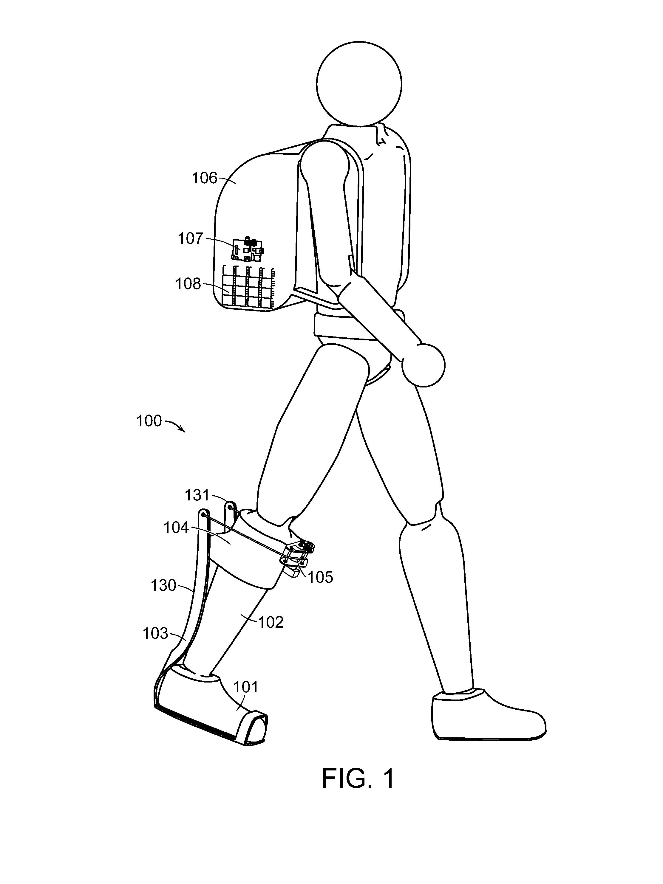 Optimal design of a lower limb exoskeleton or orthosis