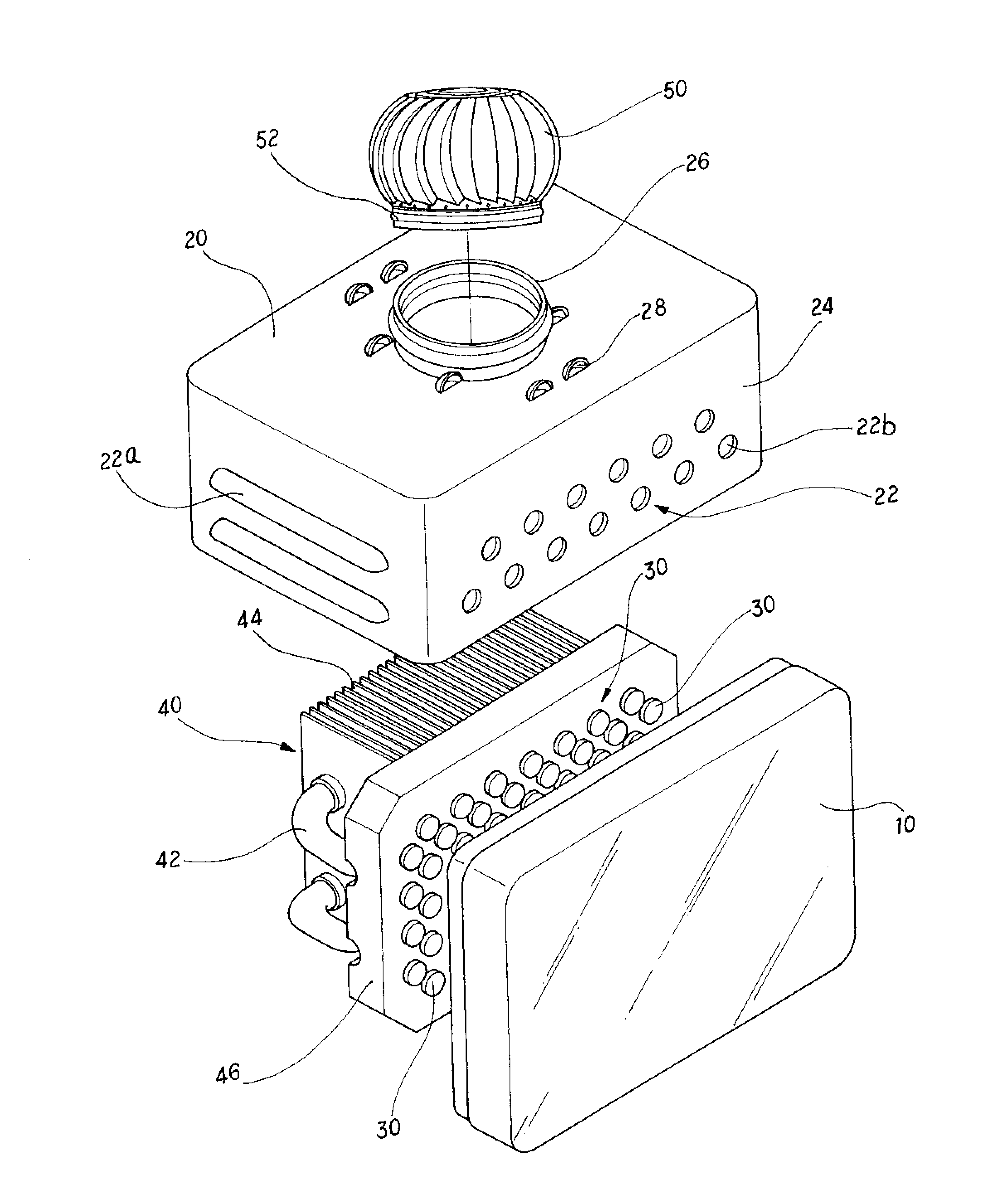 Heat convection dissipater for LED lamp