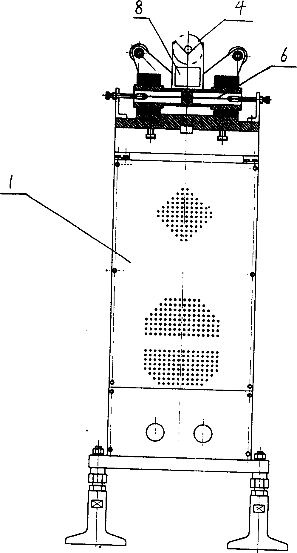 Dynamic balance measuring instrument