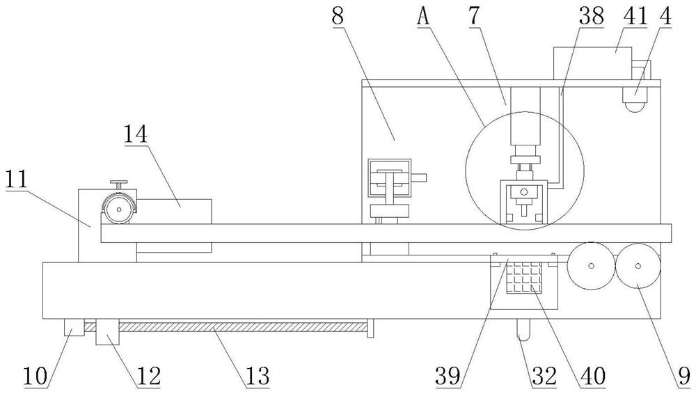 Cutting device for steel plate machining