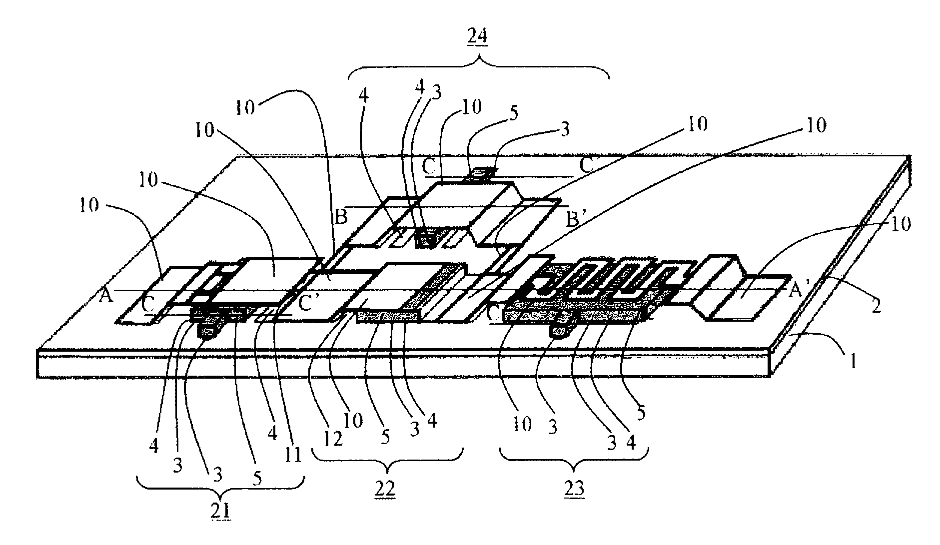 Variable device circuit and method for manufacturing the same