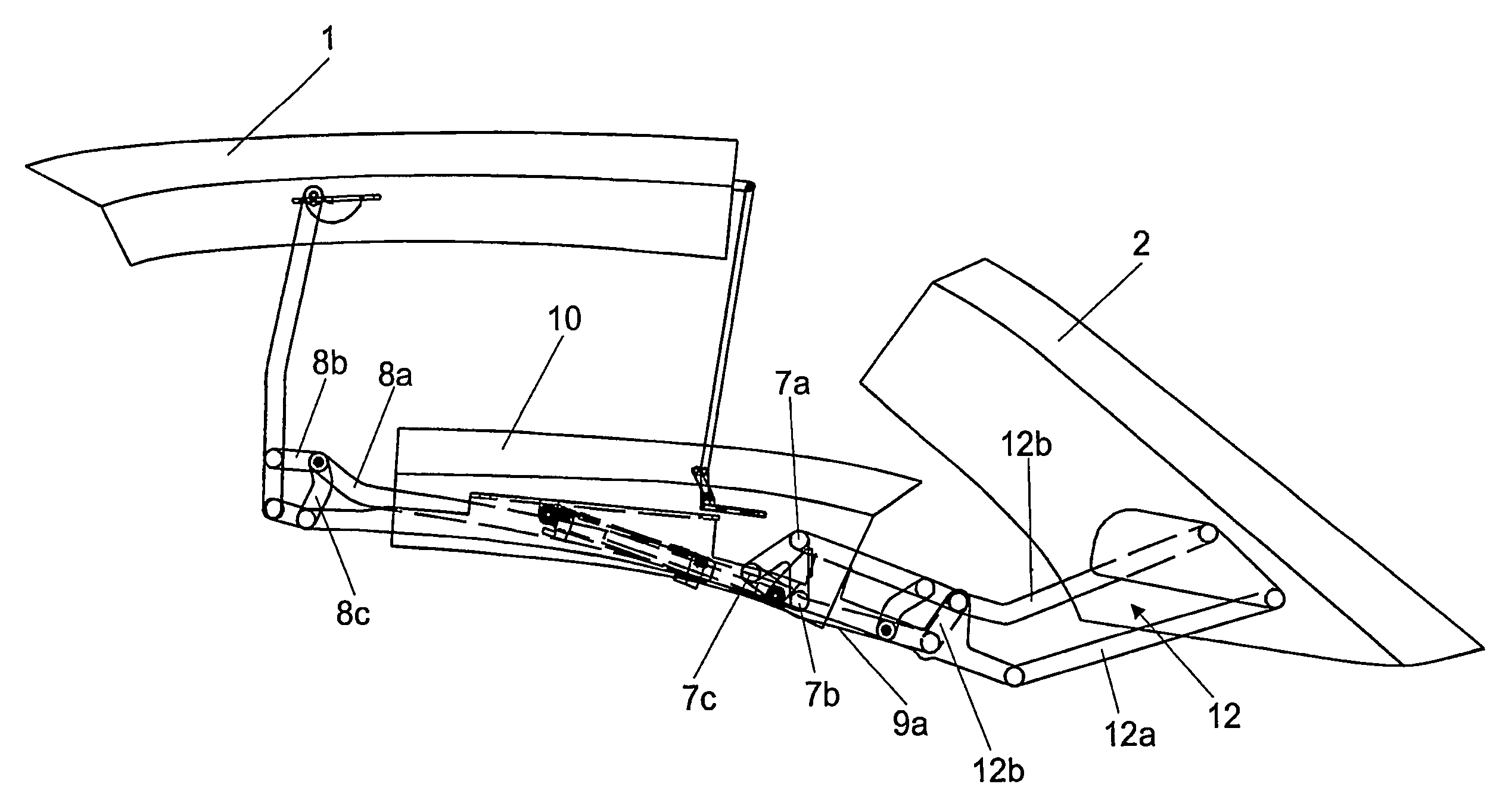 Folding top for a cabriolet vehicle