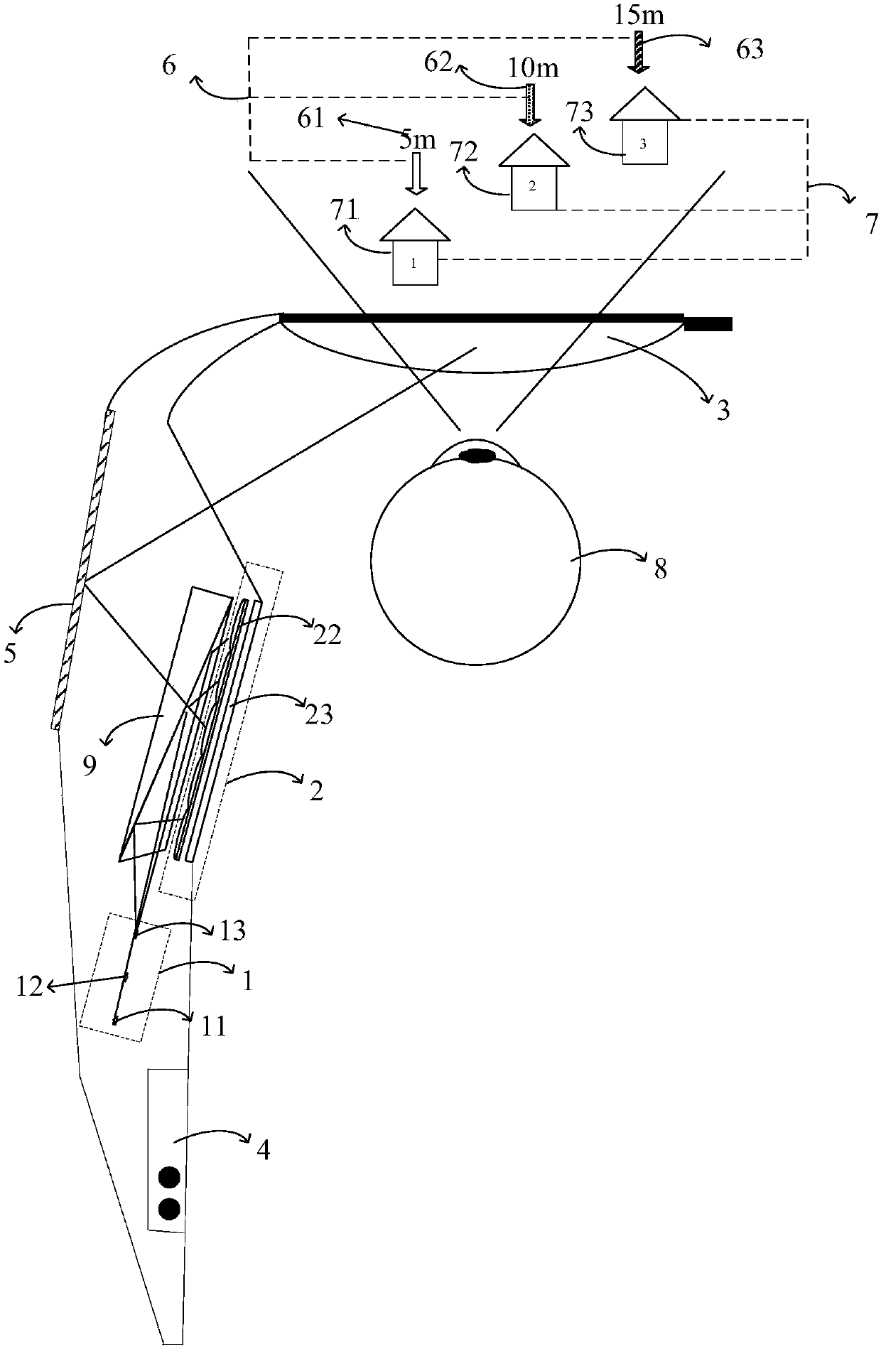 Large-depth-of-field true-three-dimensional augmented reality display method and system