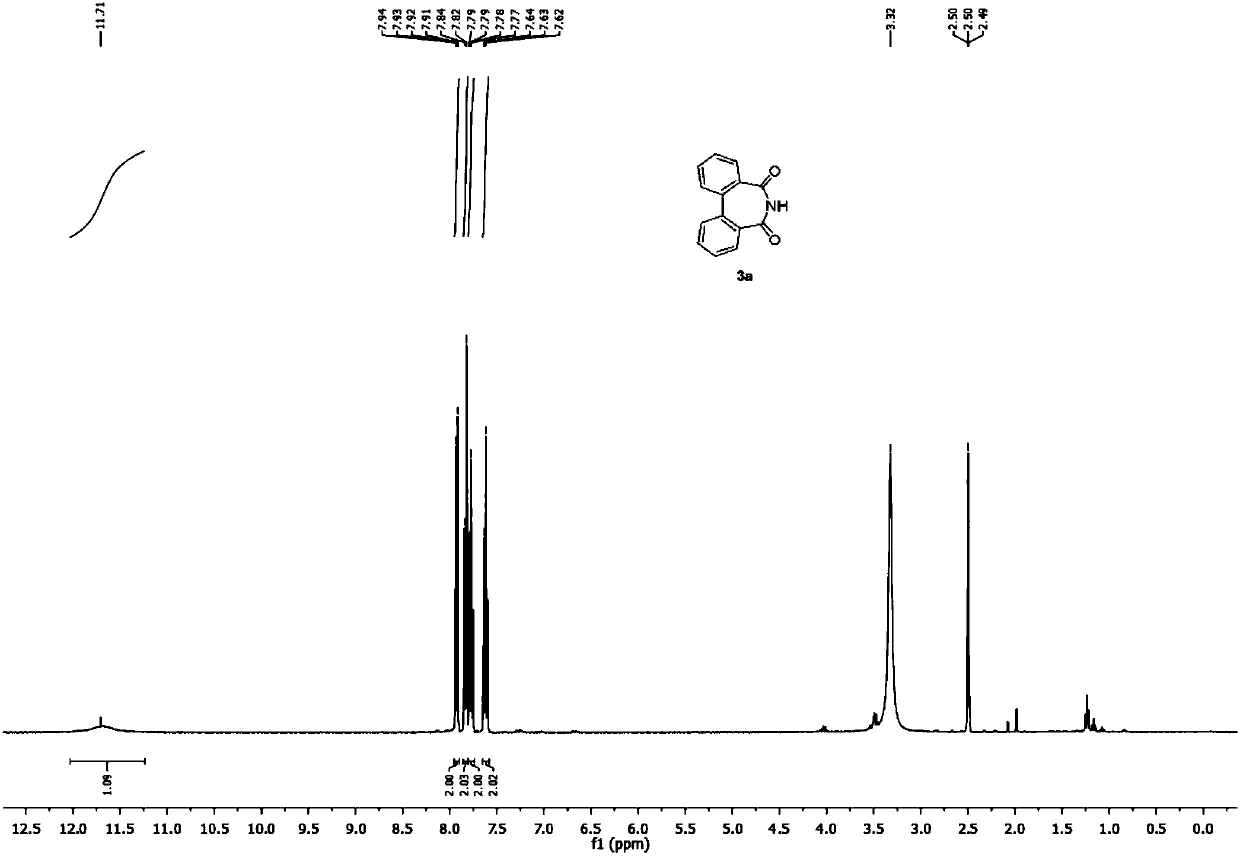 Preparation method of dibenzo [c, e] aza-5, 7 (6H)-dione compound