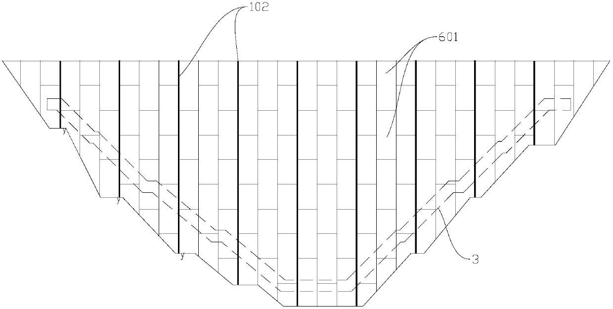 Gravity dam upstream face geomembrane anti-seepage and drainage structure and construction method thereof