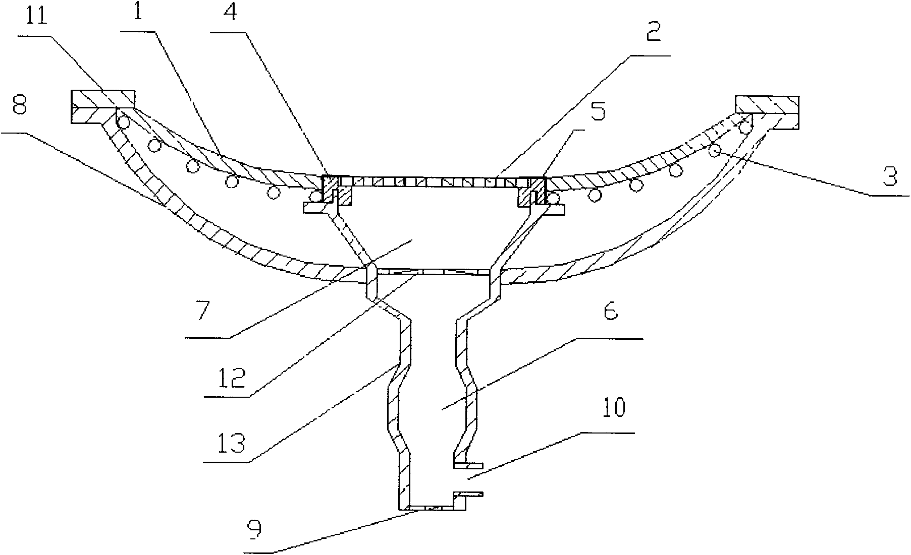 High-efficiency and energy-saving furnace end and heating system