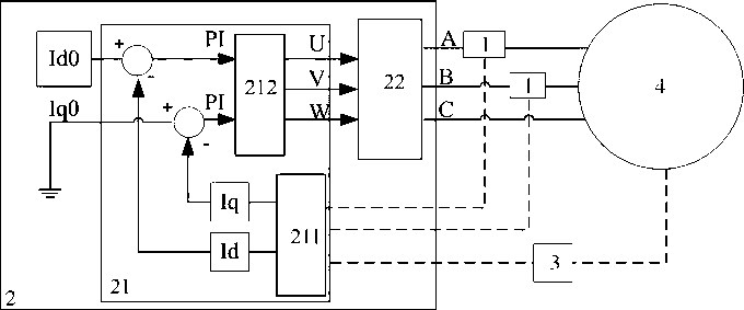 Self-checking device of motor open loss and application method thereof