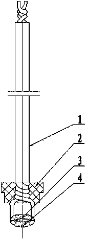 Secondary insensitive type electric igniter adopting direct current ignition