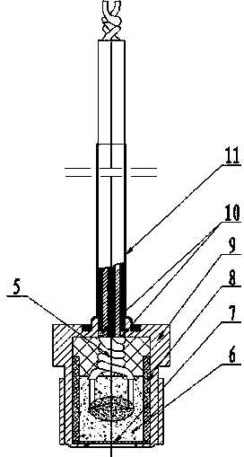 Secondary insensitive type electric igniter adopting direct current ignition