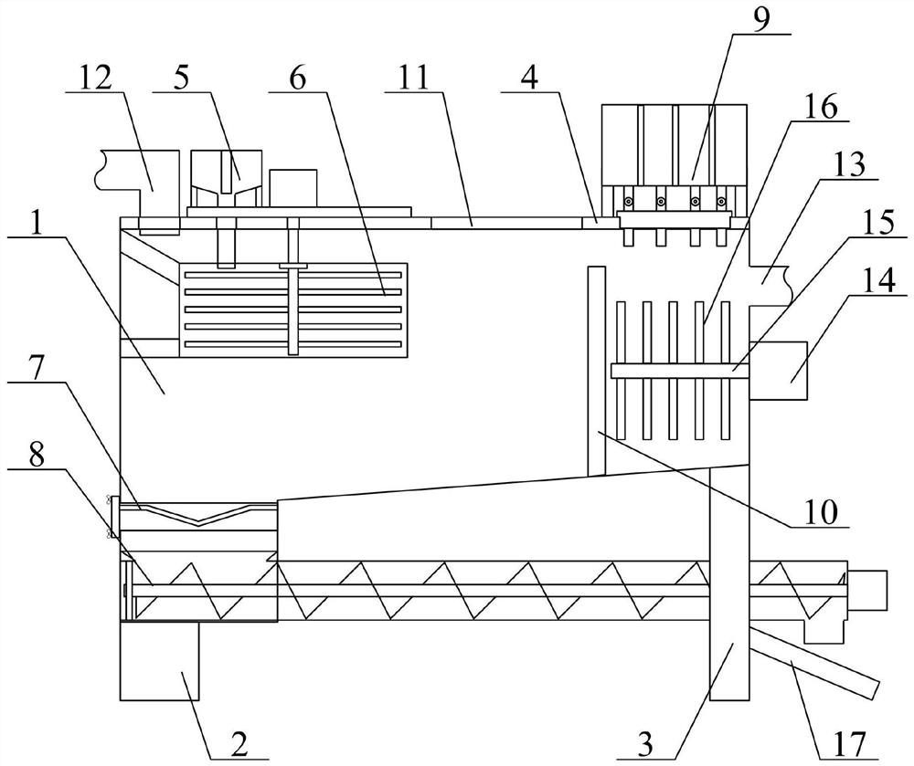 Multifunctional sludge discharge device for sewage treatment