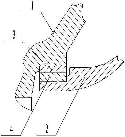 Runner type liquid membrane wear ring device of chemical centrifugal pump