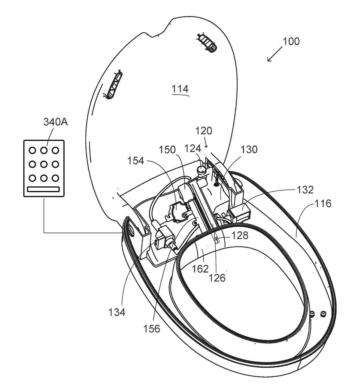 Method and a wash system with a built-in cleanser assembly