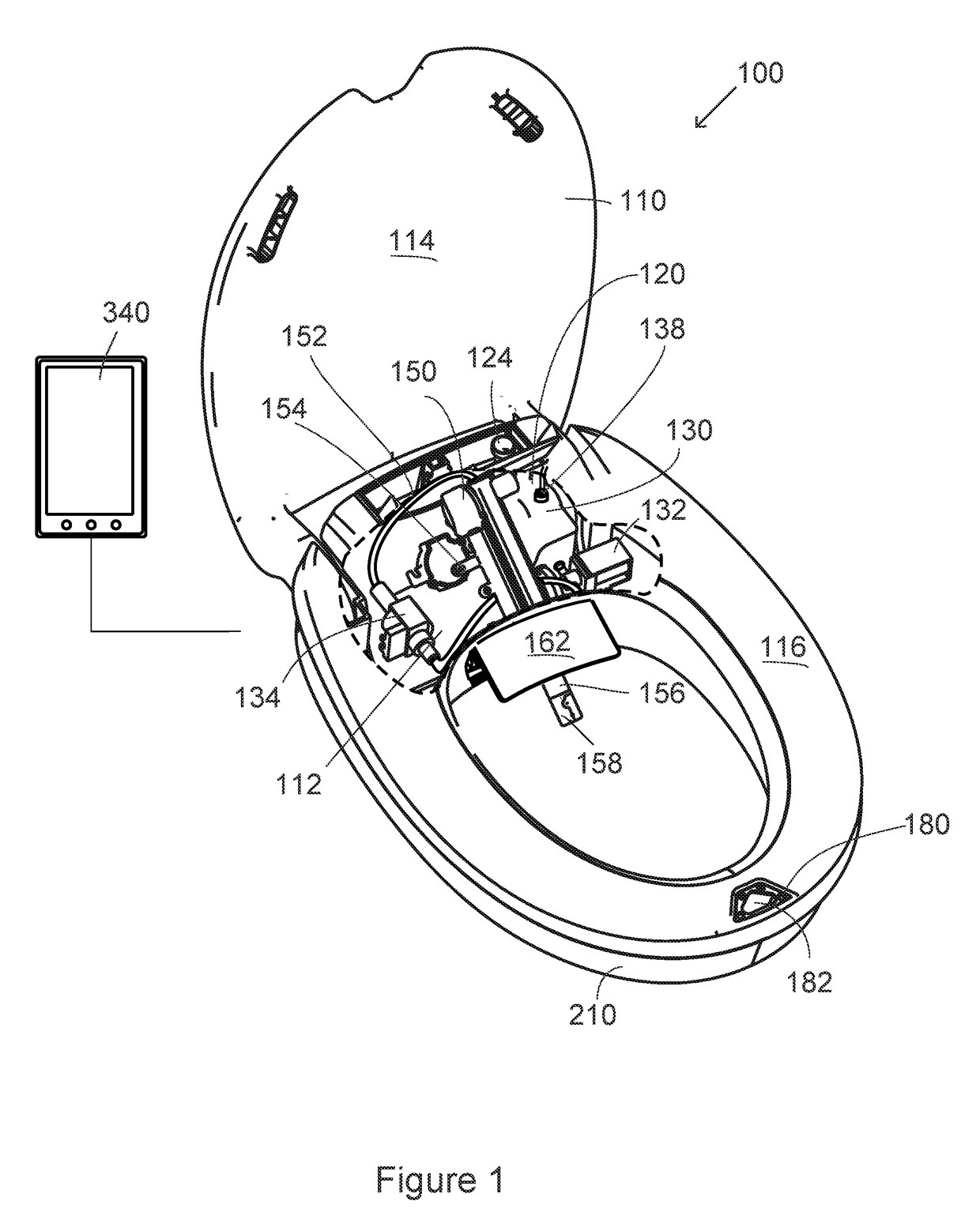 Method and a wash system with a built-in cleanser assembly