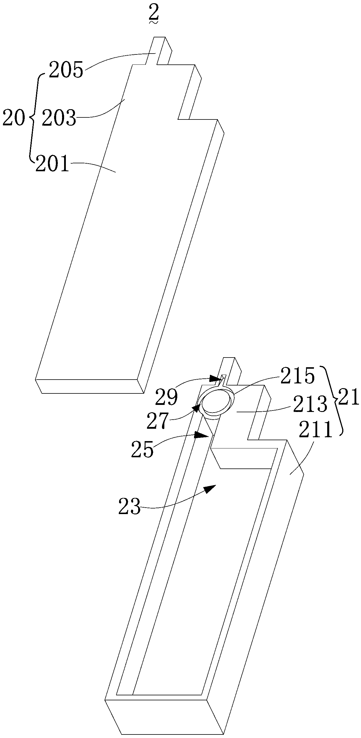 Processing structure and processing method of plastic components