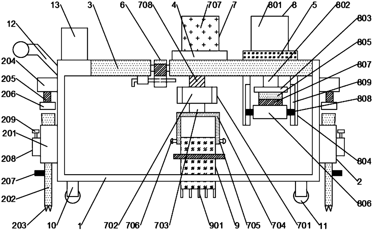 Coal gangue subgrade compaction degree detection method and facility