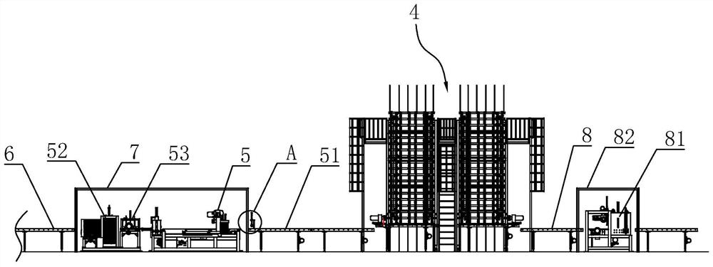 Continuous extrusion production line for PET foamed sheet