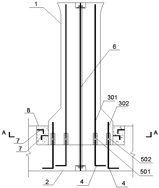 Prefabricated assembled solid single-column pier based on root expanded section and construction method thereof