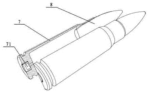 Cartridge dismounting device