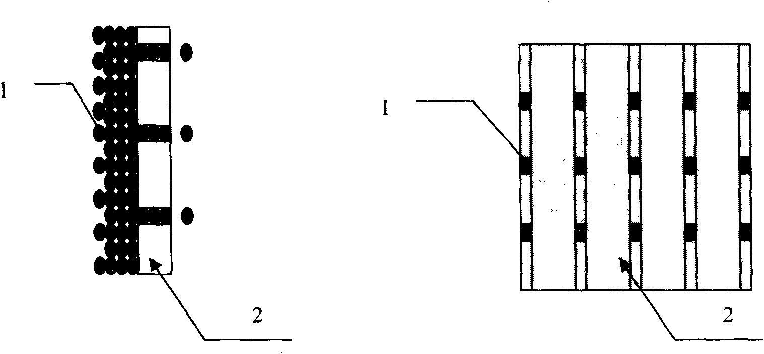 Earth-work fabric of inter woven flat monofilament and split film yarn and its use