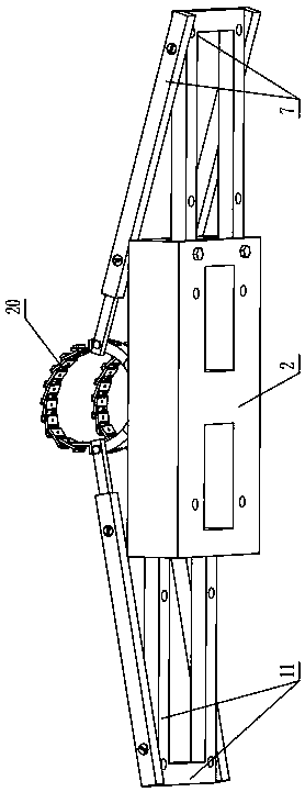 Rural meter box hanging device