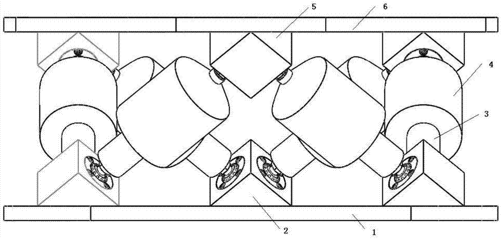 An electromagnetically driven stewart active and passive integrated vibration isolation platform