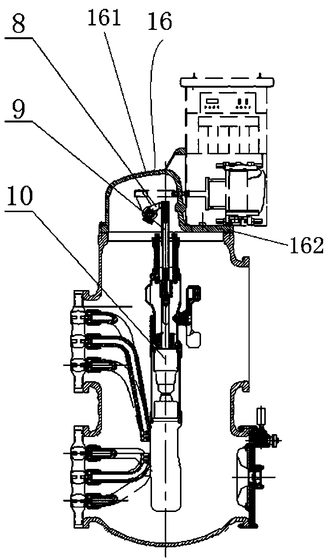 Control cabinet and GIS device using control cabinet