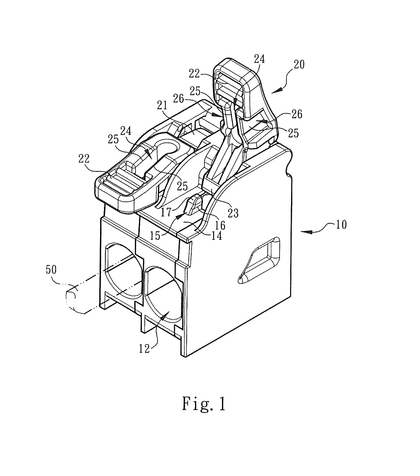 Shift member fixing structure of electrical connection terminal