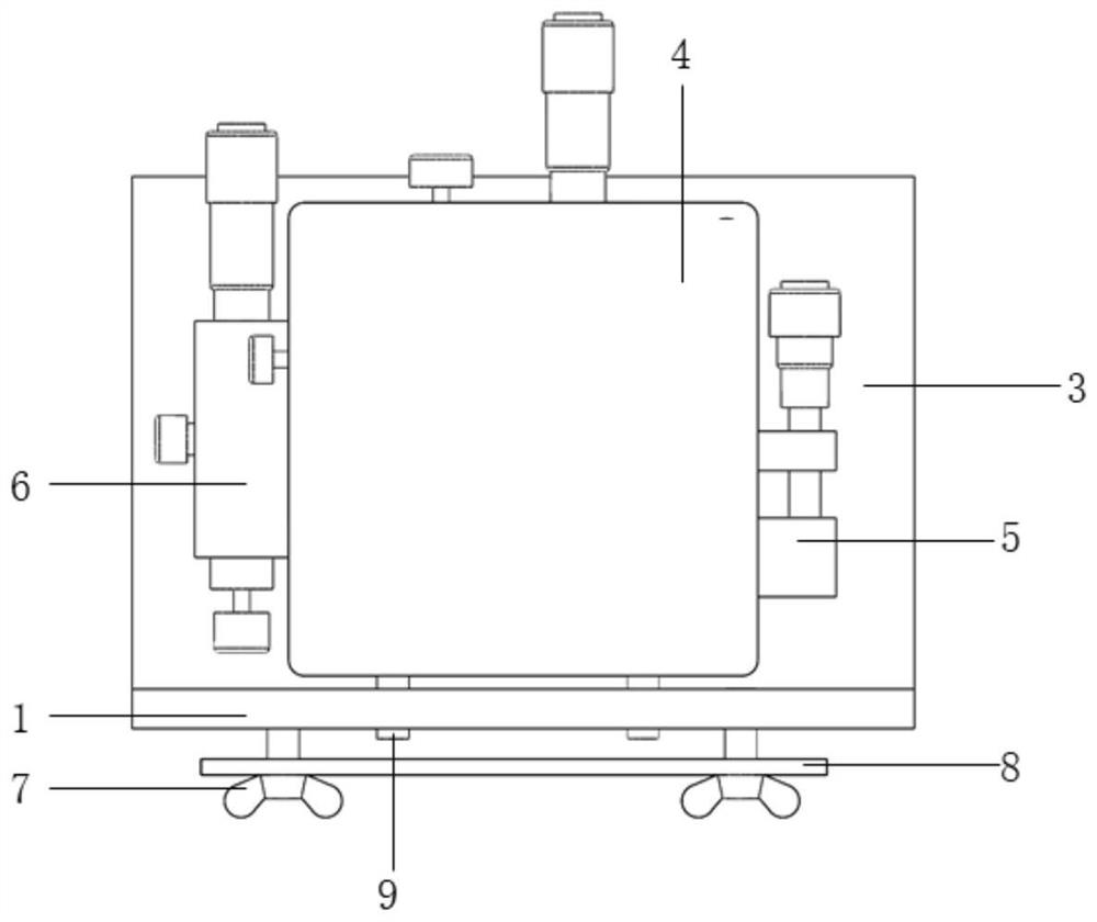 Crack simulation calibration device based on fracture mechanics and optical fiber sensing