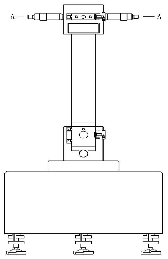 Calibration device for verticality detection ruler of construction engineering quality detector group