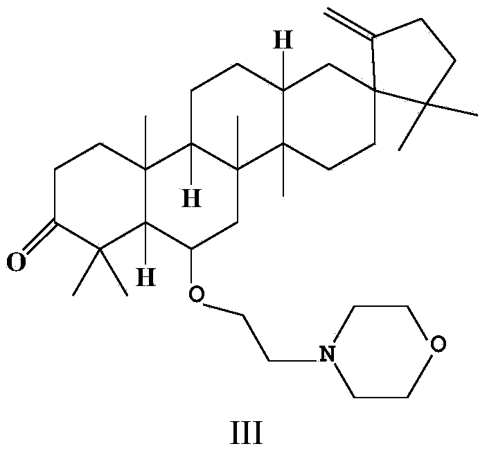 Application of Cleistanone O-(morpholinyl)ethyl derivative in preparation of heart failure resisting drugs