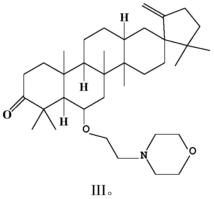 Application of Cleistanone O-(morpholinyl)ethyl derivative in preparation of heart failure resisting drugs