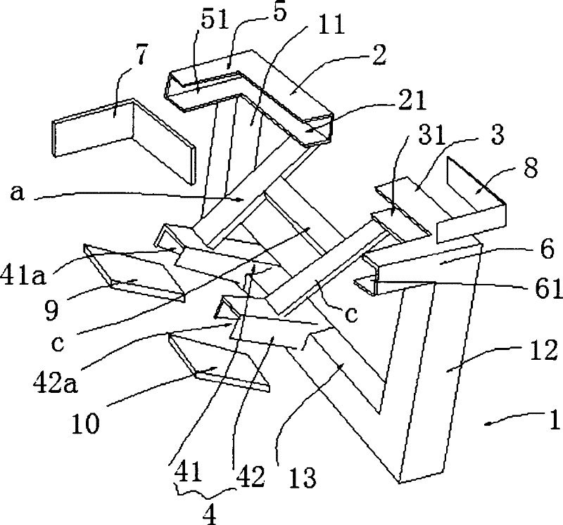 Clapboard frame structure of automobile body