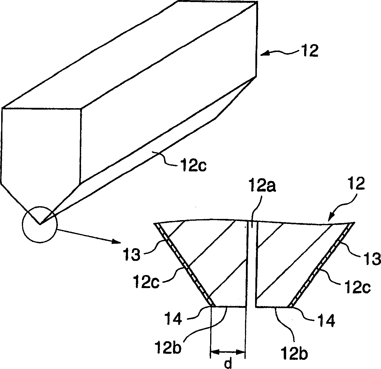 Die head coating, coating device, and method of manufacturing die head for coating