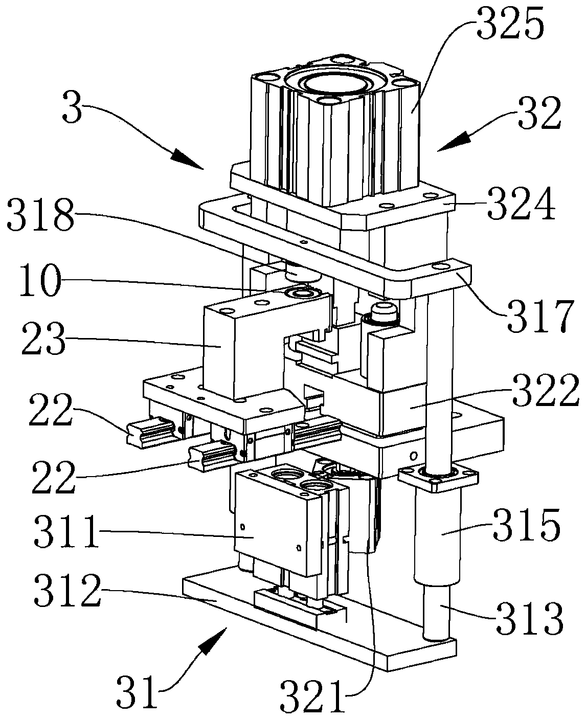 Full-automatic electromagnetic coil terminal paint removing machine