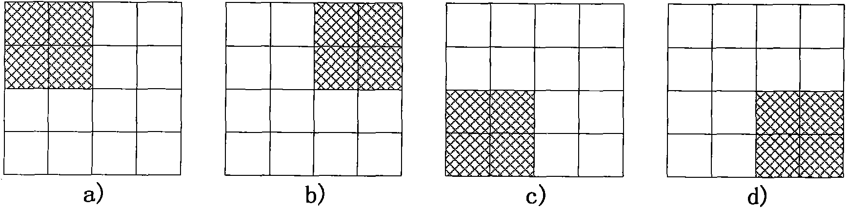 Intra-frame 4*4 forecasting model selection method based on transform domain information