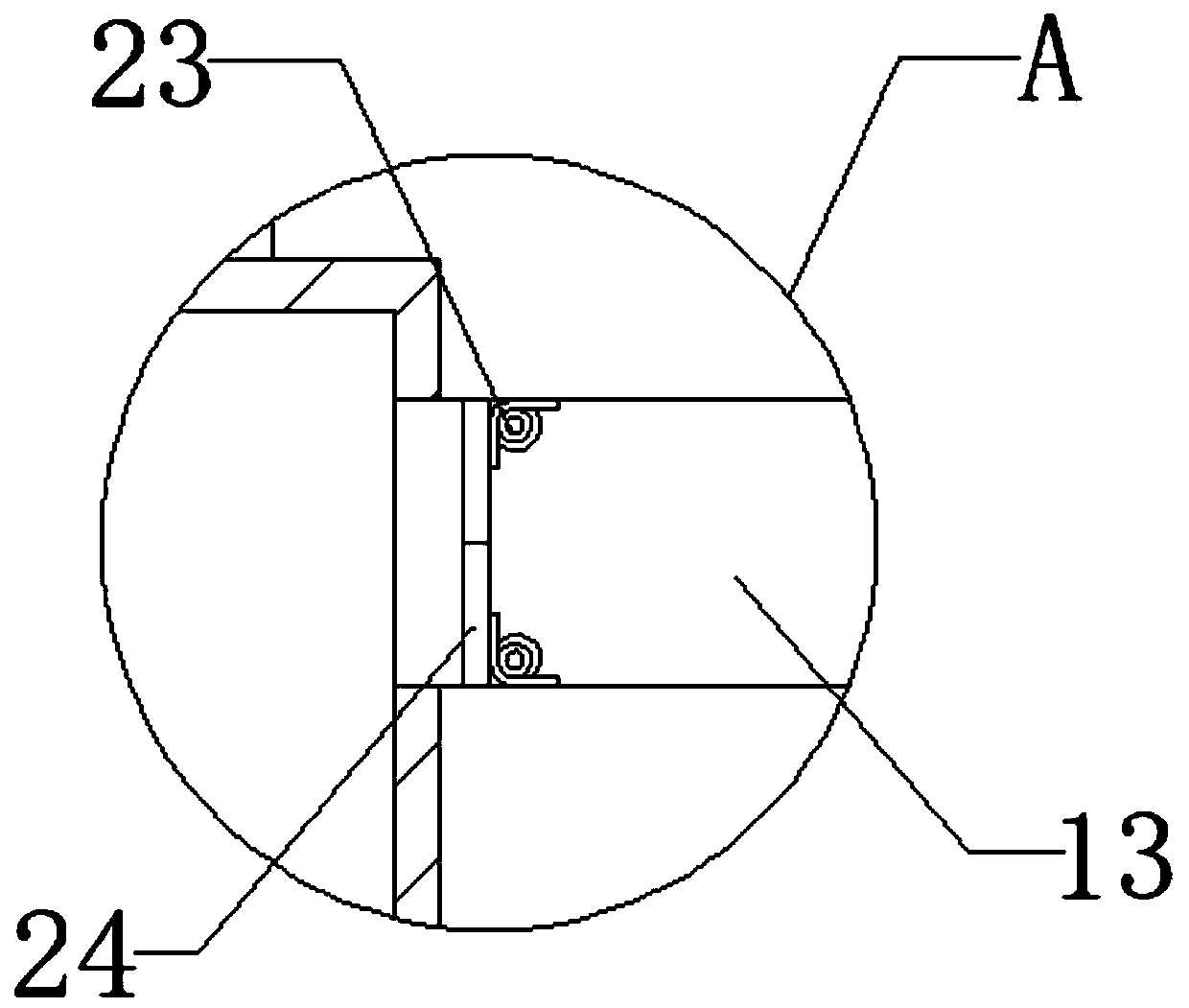 Air filtration device for textiles based on water-wet dust collection