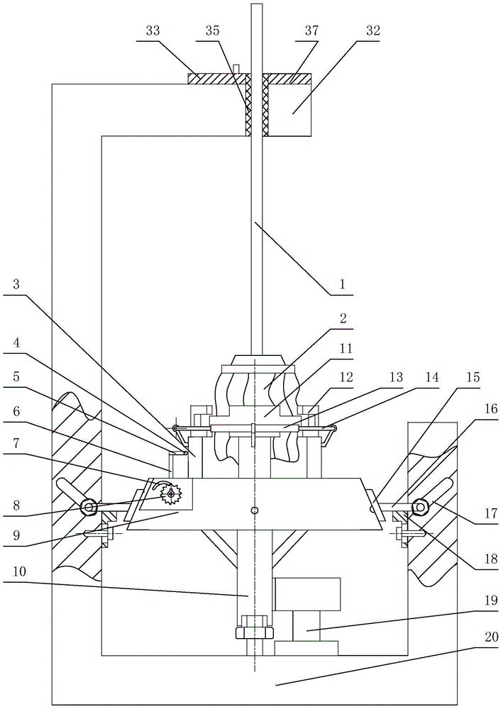 Device for dehydrating mops