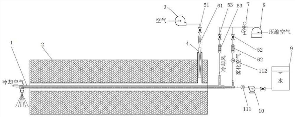 Urea direct injection pyrolysis spray gun characteristic test experimental device and method