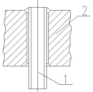 Connection structure and connection method of heat exchange tube and tube plate