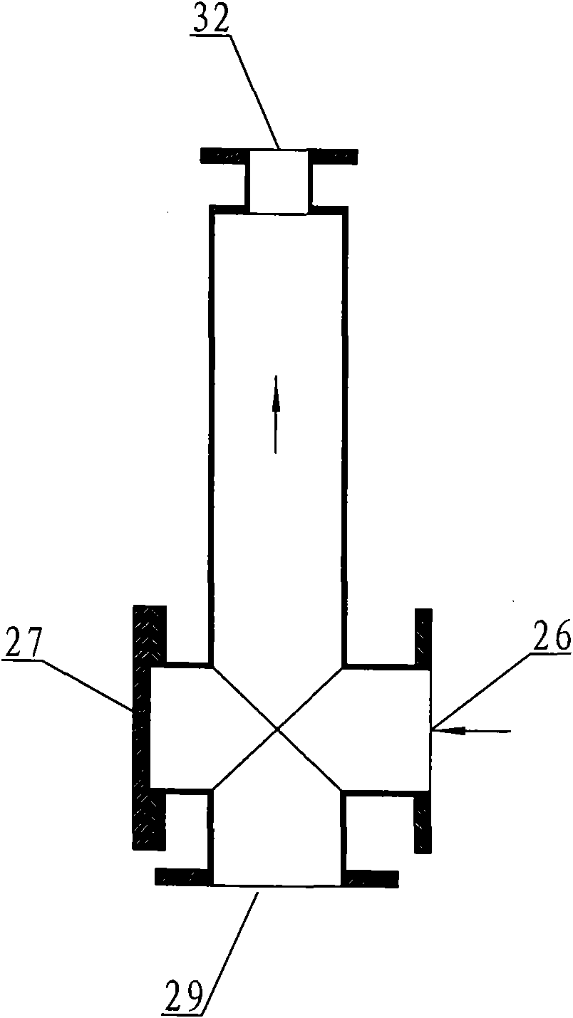 Waste organic glass continuous cracking device