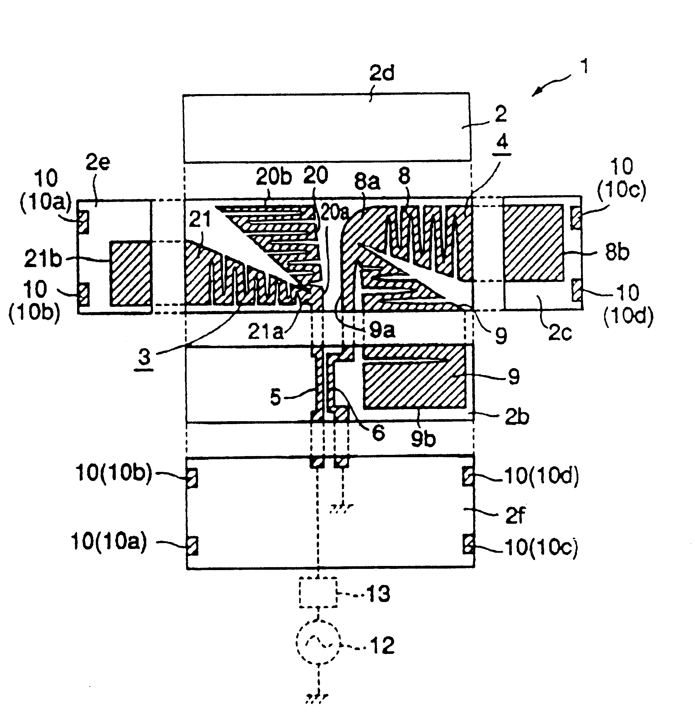 Surface-mounted antenna and wireless device incorporating the same