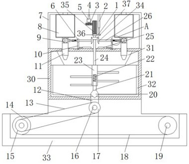 A preparation device for emulsified oil compound agent for hydraulic support