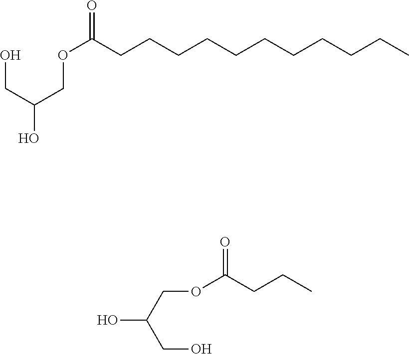 Animal feed comprising a combination of mono glycerides