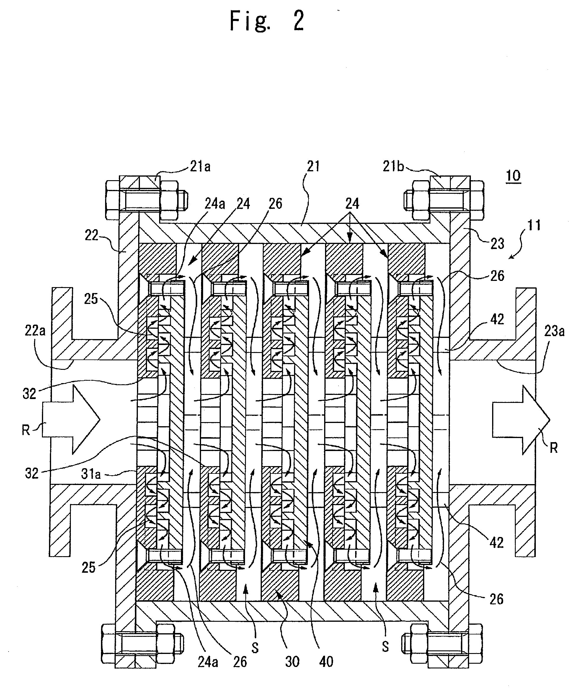 Static fluid mixer