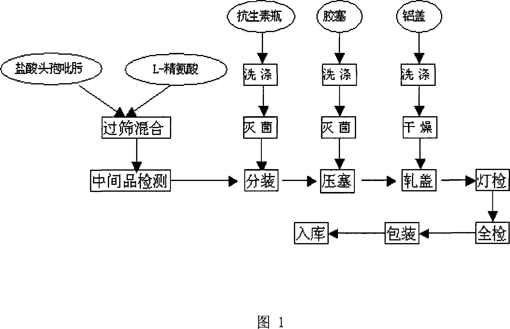 Cefepime hydrochloride powder injection and preparing method thereof