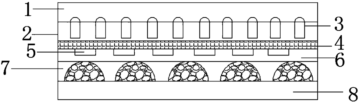 Domestic carpet pressure light-emitting weighing system