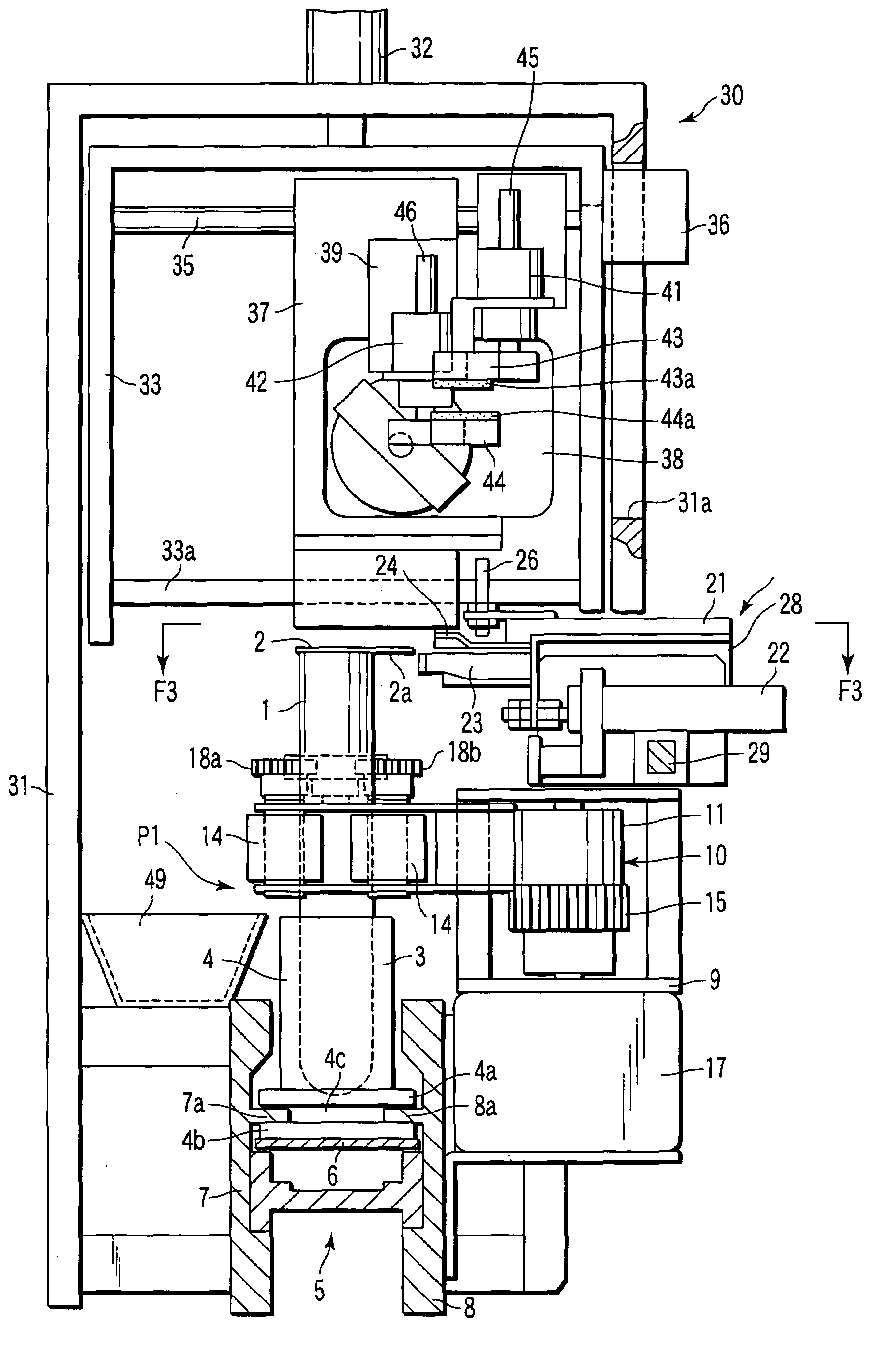 Cap removing apparatus for removing cap from tube-like container